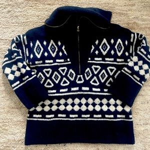 Jcrew wool shawl collar sweater